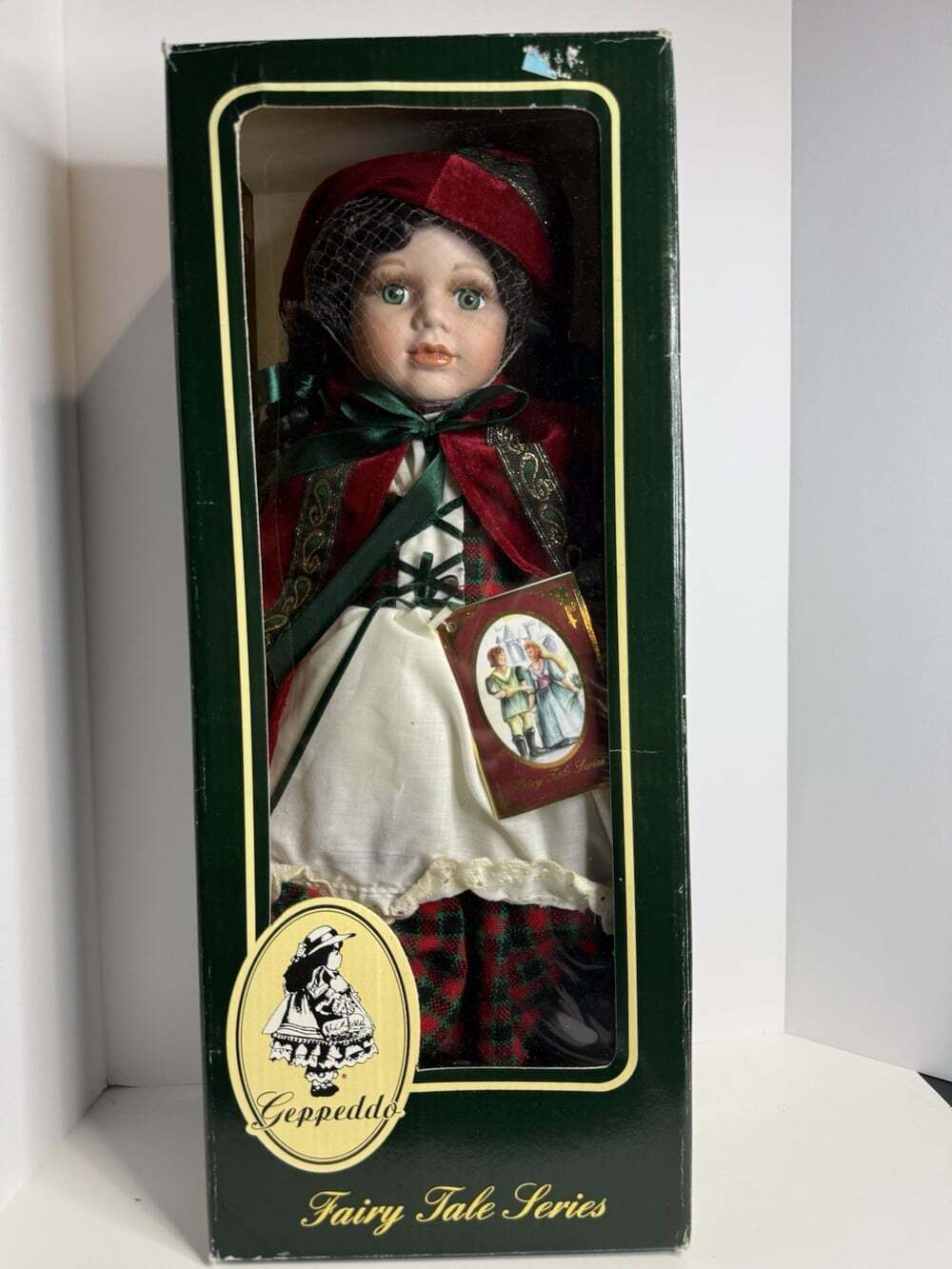 Geppeddo Little Red Riding Hood Fairy Tale Series Porcelain Doll 16” Box Tags